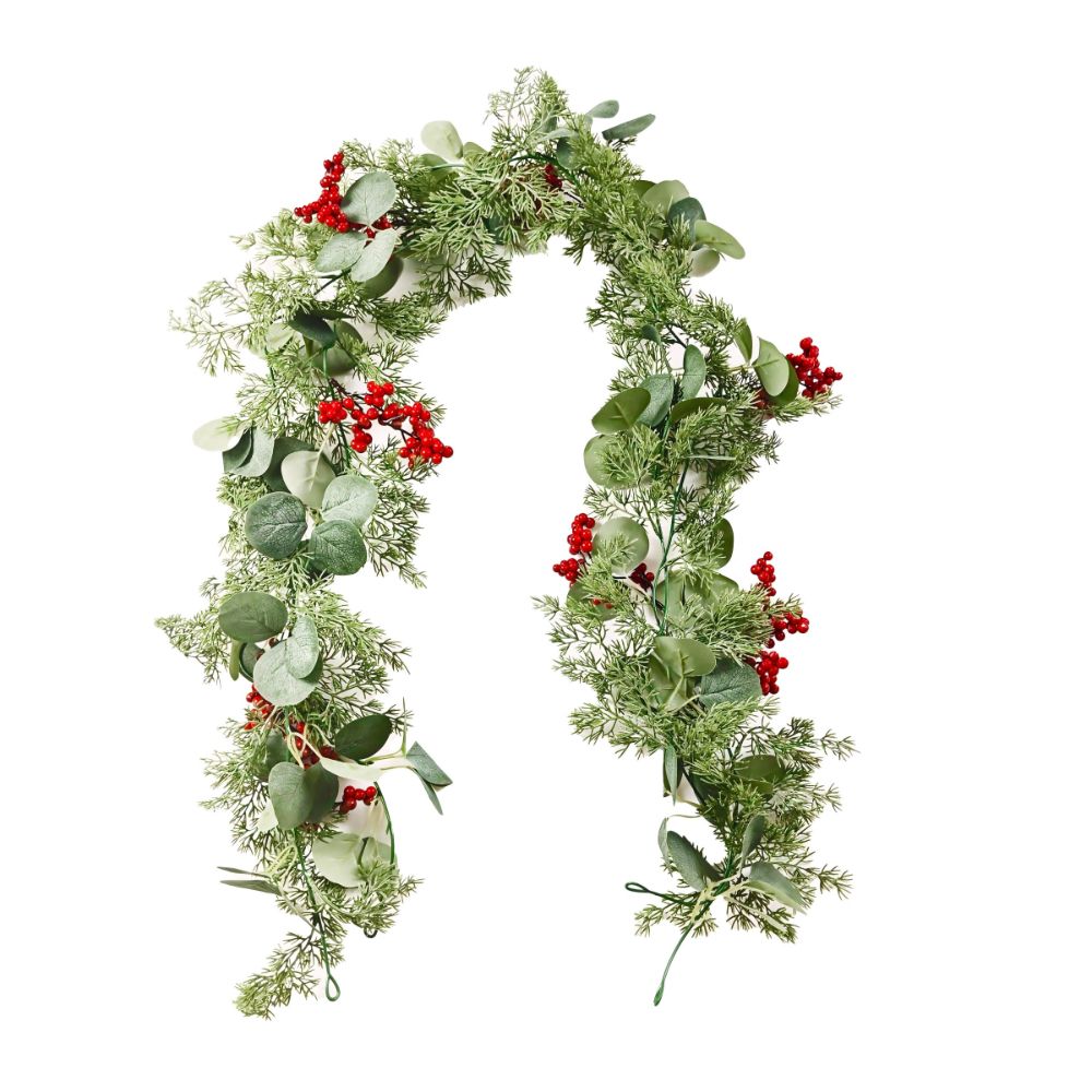 5.9-Foot Length Christmas Garl - Eucalyptus Preserved recension och pris